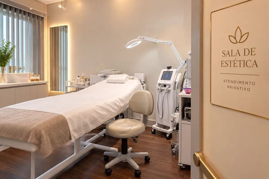 Sala de estética privativa da Tharie